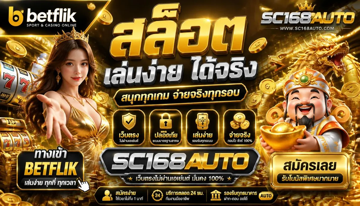 betflik ทางเข้า เล่นง่ายบน sc168auto คุ้มค่า 2026